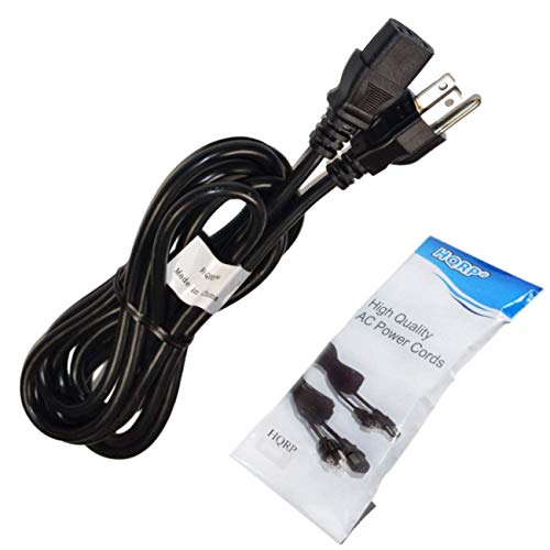 HQRP 10ft AC Power Cord fits KRK Rokit 5 6 8 RP5G2 RP6G2 RPG2 RP8G2 VXT8 VXT6 VXT4 Powered Monitor Speaker Mains Cable Plug Wire, UL Listed