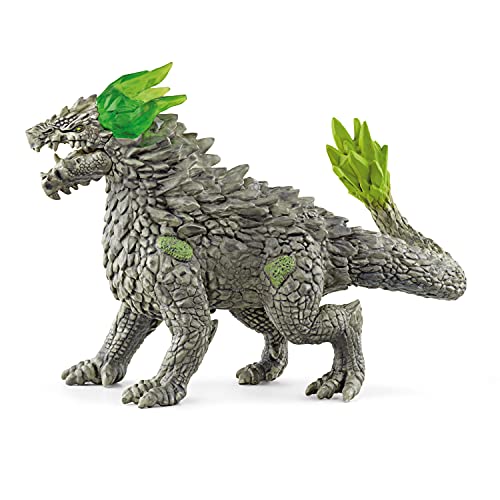 Schleich Eldrador Creatures, Toys for Boys and Girls, Stone Dragon Mythical Creatures Toy Action Figure, Ages 7+, Multicolor, 4.9 inch