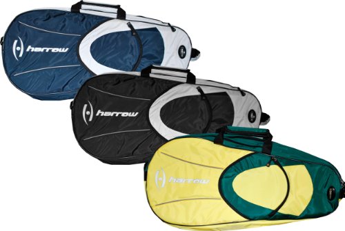 Harrow 6 Racquet Bag/Backpack (Black/Silver)