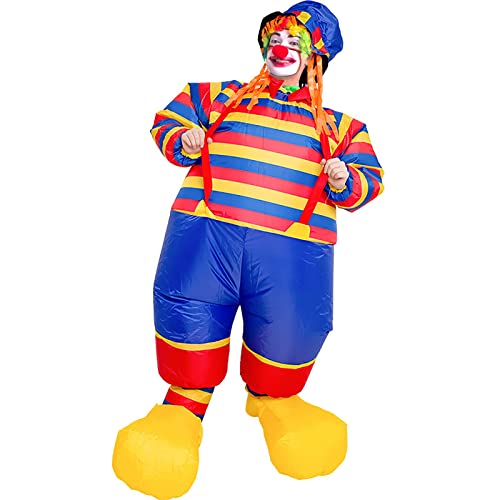 ELECLAND Carnival Inflatable Costume, Halloween Carnival Inflatable Decoration Blow Up Costume for Adult Carnival Party Decoration