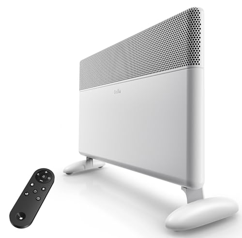 Ballu Convection Panel Space Heaters,Whole Room Heater for Indoor Use with Smart Thermostat,Remote,24h Timer,Eco,Portable Standing and Wall Mount,1500W Electric Space Heaters for Indoor Use Large Room