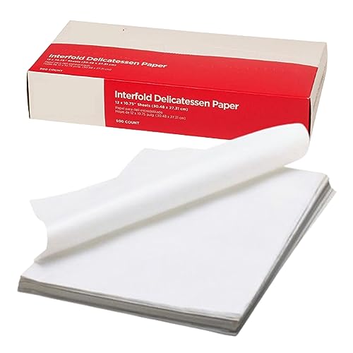 Perfect Stix Gordon choice DeliWaxPaper10-500 Deli Wax Paper, 10' x 10.75', Plain (Pack of 500)