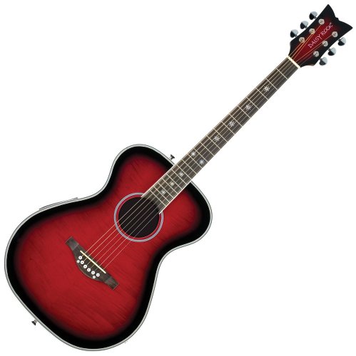 Daisy Rock Pixie Acoustic-Electric RasPhosphor Bronzeerry Burst Guitar