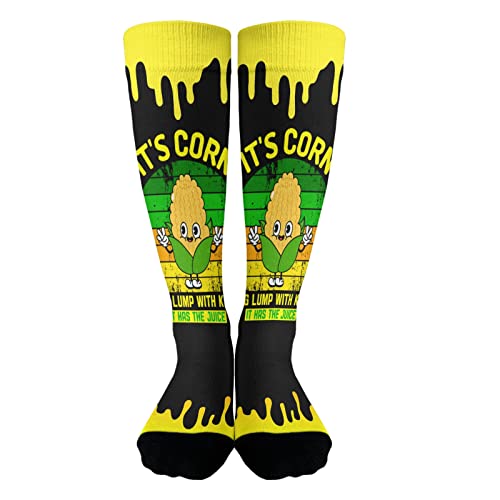 additio Knee Socks Knee for Womens Socks Long Thigh High Sock Humor It's Corn a big lump with knobs It Has The Juice Socks