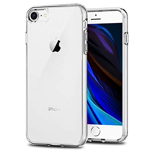 TENOC Phone Case Compatible for iPhone SE 3/2 gen(3rd Generation 2022/2nd Generation 2020), iPhone 8 & iPhone 7, Clear Cases Slim Cute Thin Soft TPU Cover Full Protective Bumper 4.7 Inch