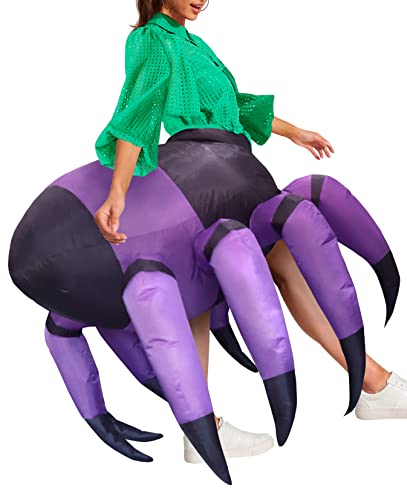 Spider Inflatable Costume Funny Halloween Costumes Blow Up Animal Costume for Adult
