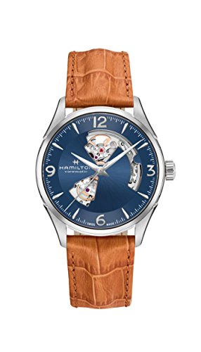 Hamilton Jazzmaster Open Heart Automatic Men's Leather Watch H32705541