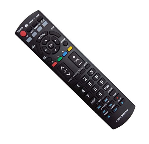Vinabty New Replacement Remote fit for PANASONIC Plasma LCD TV TH-50PZ700U TH-50PZ77U TH-50PE8U TH-50PX80U TH-50PX80UA TH-50PZ80U TH-50PZ80UA TH-58PZ700U TH58PZ700 PT-50LCZ7 PT-56LCZ7 (N2QAYB000100)