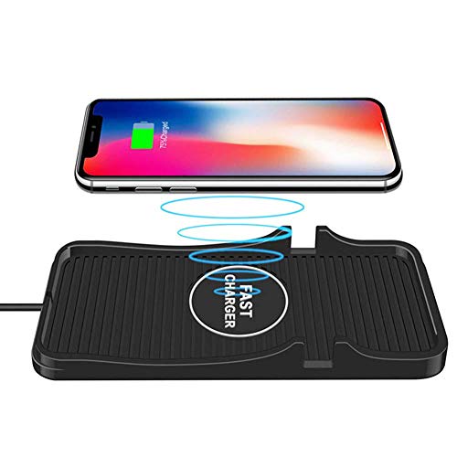 Wireless Car Charger Pad Qi Charging Mat Fast 15W 10W 7.5W Quick Charge Adapter Phone Stand Holder for iPhone 14 13 12 Pro Max 11 8 Plus X XR Xs LG Samsung Note 9 20 Galaxy S10 S20 S21 S22 S23 Android