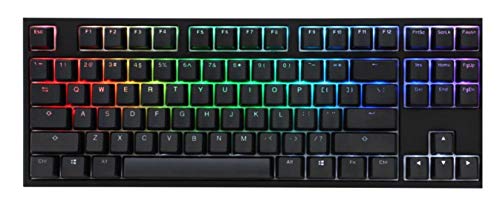 Ducky One 2 RGB TKL RGB LED Double Shot PBT Mechanical Keyboard (Cherry MX Red)