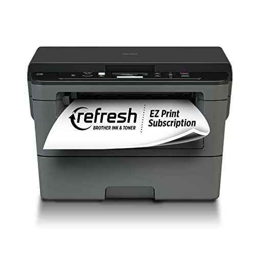 Brother Monochrome Laser HLl2390DW, Wireless Networking, Duplex Printing Refresh Subscription with Free Trial and Amazon Dash Replenishment Read