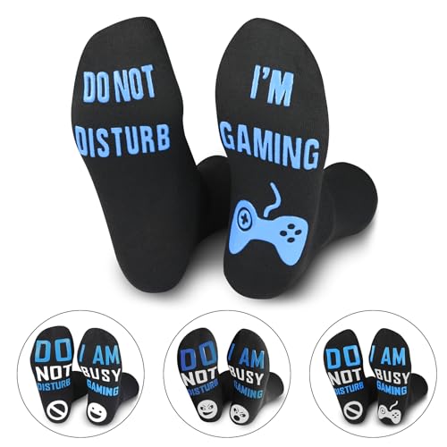 Mens Gifts For Christmas,Do Not Disturb Im Gaming Socks for men,Teen Boys Gifts Ideas,Mens Christmas Gifts For Men Dad sons