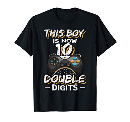 This Boy is Now 10 Double Digits Birthday Boy 10 years old T-Shirt
