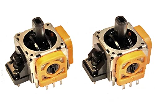 JAO Automation True OEM Quality Joystick Analog Stick Replacement (2-Pack) Compatible with Xbox One, X, S, Elite, PS4, Switch Pro Controllers w/ 10k pots (not for 360 or PS3) High Precision Accurate
