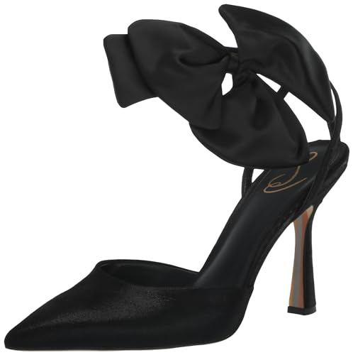 Sam Edelman Women's Halie Pump, Black Suede, 7.5