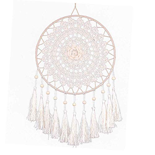 NC Handmade Three-Dimensional Crochet Tassel Dream Catcher Home Office Decoration