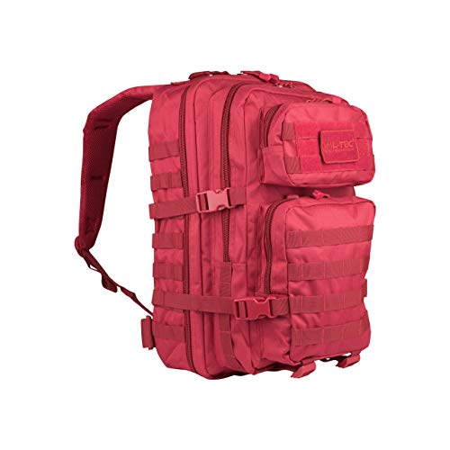 Mil-Tec Military Army Patrol Molle Assault Pack Tactical Combat Rucksack Backpack Bag 36L Signals Red