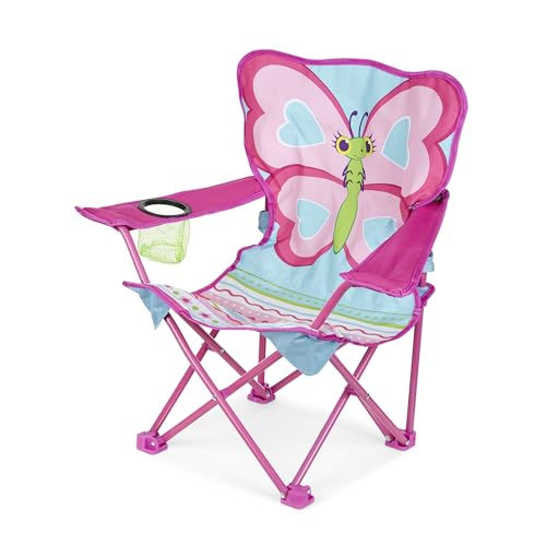 Melissa & Doug Cutie Pie Butterfly Camp Chair (Frustration-Free Packaging) , Pink
