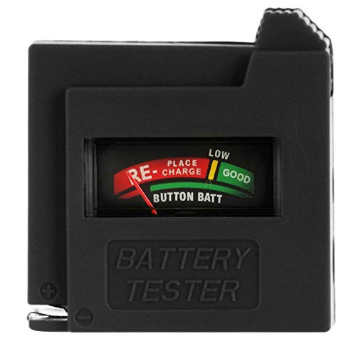 Hyper Tough BATTERY TESTER Tests D C AA AAA 9V 1.5V BUTTON CELL BATTERIES Pocket