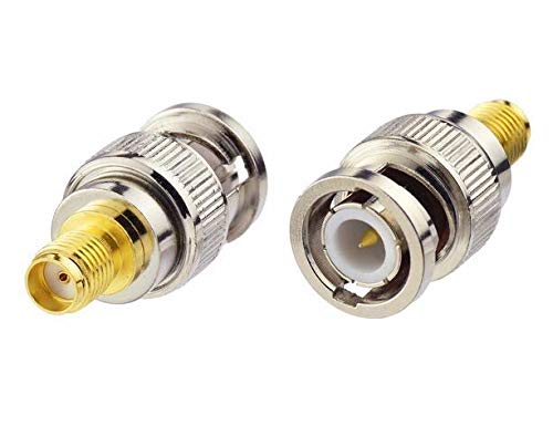 DHT Electronics 2pcs RF coaxial coax adapter SMA female to BNC male