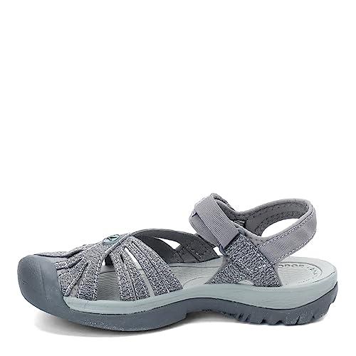 KEEN Women's Rose Casual Closed Toe Sandals, Gargoyle/Raven, 7.5