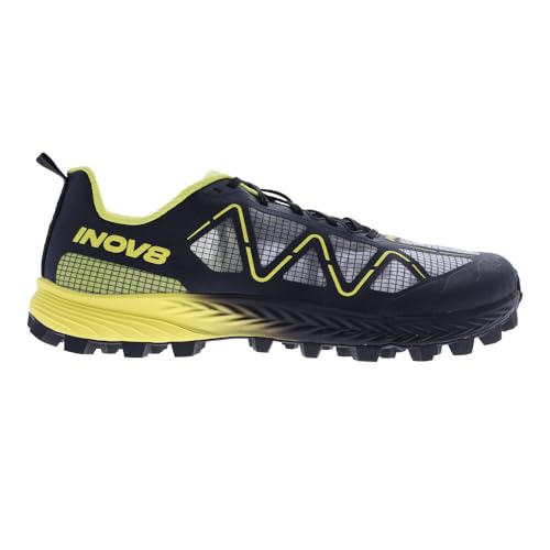 INOV8 Men's Mudtalon Speed - Trail Running Shoes - Black/Yellow - 8 Wide