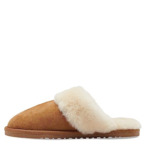 Lamo Lady's Scuff Doubleface Women's Slipper - Chestnut, L