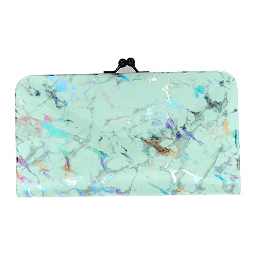 Fashionfolio Stylish Marble Print Handpurse | Clutch for Women, Sky Blue