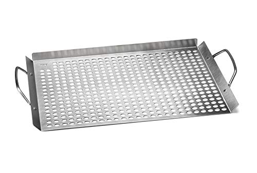 Outset 76632 Stainless Steel Grill Topper Grid, 11'x17'