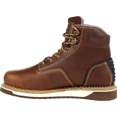 Georgia Boot Men's AMP LT Wedge Industrial Boot, Brown, 9.5