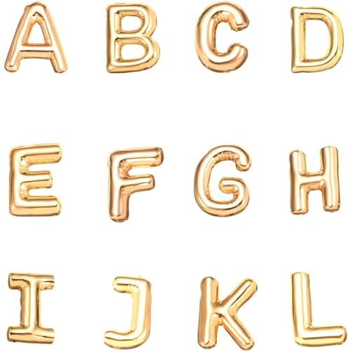 Ladies Girls Initial Necklace, Delicate Balloon Bubble Letter Necklace, Name Alphabet Pendant, Women's Bubble Letter Necklace, Personalized necklace Girls jewelry (B)