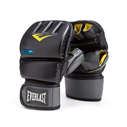 Everlast Evergel Durable Wristwrap Heavy Bag Synthetic Leather Boxing Gloves for MMA Fighters, Boxers, & Fitness Enthusiasts, Black, Large/Extra Large