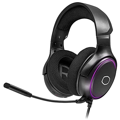 Cooler Master MH650 Gaming Headset with RGB Illumination, Virtual 7.1 Surround Sound, Durable Aluminum Frame, Detachable Omni-Directional Boom Mic, USB Connectivity (MH-650)