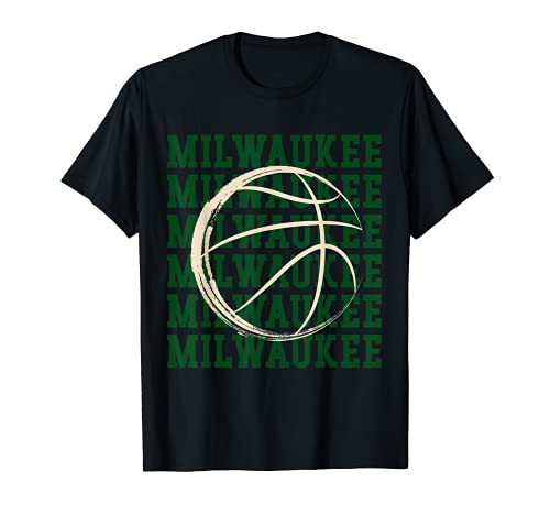 Milwaukee Basketball Wisconsin Basketball WI B-Bal Fan T-Shirt
