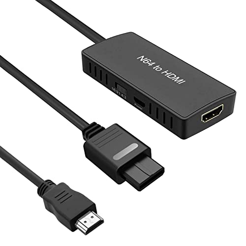 ZUZONG N64 to HDMI Adapter Converts N64 Game Console Video Signal to HDMI Signal HDTV Component Cable for Super NES/ N64/ Gamecube/SFC
