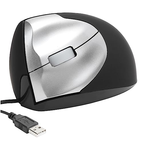 latulipo Left-Handed Ergonomic Gaming Mouse - Optimize Your Gaming Experience with The Vertical USB Wired Mouse Providing 1000DPI Optical Sensitivity and Dual-Way Functionality