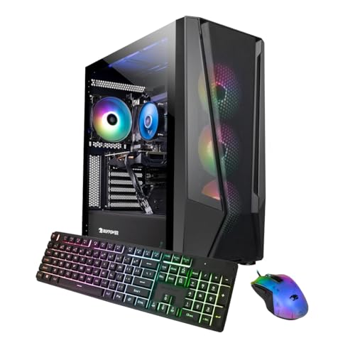 iBUYPOWER TraceMesh Gaming PC Computer Desktop TMI7N46T01 (Intel Core i7 14700F, NVIDIA GeForce RTX 4060 Ti 8GB, 32GB DDR5 5600 RGB (16x2), 1 TB NVMe SSD, WiFi Read, Windows 11 Home)