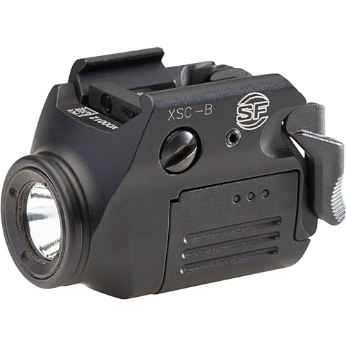 SureFire XSC Micro-Compact Handgun Light, Universal for Compact and Sub-Compact Pistols with Accessory Rail, Black