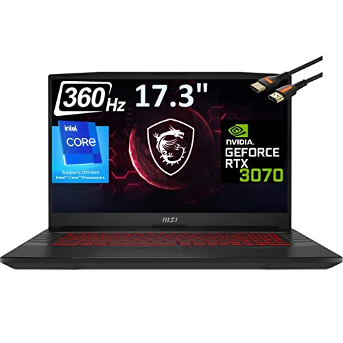 MSI Pulse GL76 Gaming Laptop, 17.3 FHD 360Hz, Intel Core i7-12700H, NVIDIA GeForce RTX 3070, Windows 11 Home RGB Keyboard w/HDMI (GL76 32GB RAM | 1TB PCIe SSD) (MSI GL76)