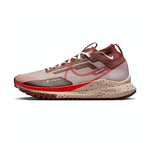 Nike React Pegasus Trail 4 Gore-Tex Men's Trainers DJ7926 (Diffused Taupe/Dark Pony/Sail/Picante Red 200), Diffused Taupe Dark Pony Sail Picante Red, 10.5