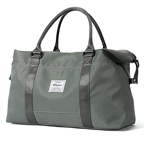 HYC00 Travel Duffel Bag, Sports Tote Gym Bag, Shoulder Weekender Overnight Bag for Women,Olive Green Large