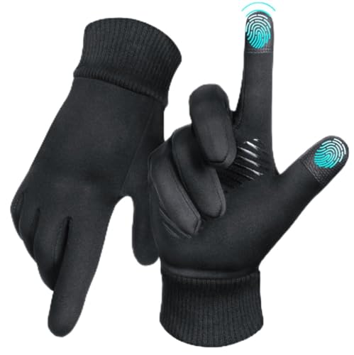 LOUXPERT Running Gloves with Touchscreen Fingers for Men and Women - Winter Gloves for Cold Weather