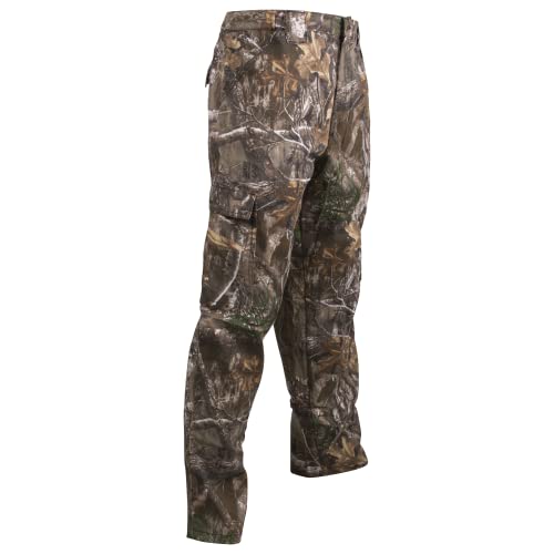 King's Camo KCB102 Men's Classic Design Cotton Regular Fit Six Pocket Hunting Cargo Pants, Realtree Edge, Medium
