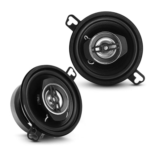 Pyle 2-Way Universal Car Stereo Speakers - 120W 3.5 Inch Coaxial Loud Pro Audio Car Speaker Universal OEM Quick Replacement Component Speaker Vehicle Door/Side Panel Mount Compatible - PL31BK (Pair)