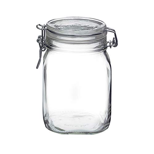 Bormioli Rocco Fido Clear Jar, 33-3/4-Ounce