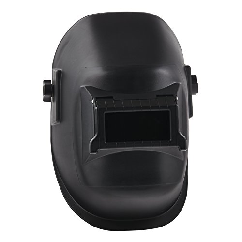 Sellstrom Durable, Super Tuff Nylon, All-Purpose Welding Helmet with 2' x 4 1/4' Sel-Snap Lift Front, Ratchet Headgear, Black, S29301