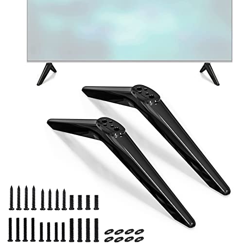 TV Stand Base for Element Roku TV, for Element 300 Series 400 Series 450 Series Smart TV, TV Stand Legs for 24 32 43 50 55 58 65 70 75 Inch Element TV with Screws Set and Instructions, Easy to Install