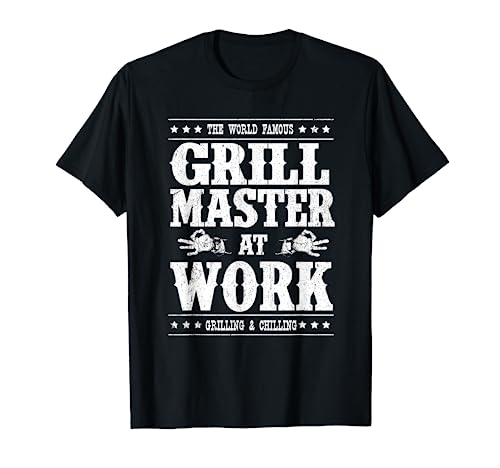 Grill Master Barbecue BBQ Smoker Grillin Dad Grandpa Gifts T-Shirt
