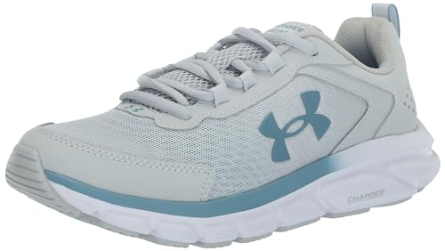 Under Armour Women's Charged Assert 9 Running Shoe, (120) Halo Gray/Halo Gray/Still Water, 8