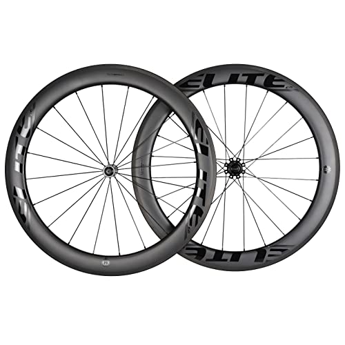 60mm Carbon Wheel Sets Road Bike 700C Wheelset Tubeless Ready Road Cycling Wheels 28mm Tubeless Compatible Clincher